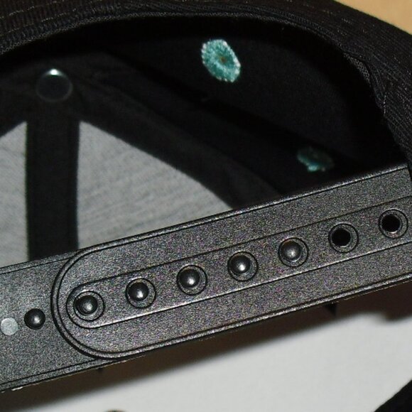 Memphis Vancouver Grizzlies Grizz Mens Adidas Snapback hat Black Teal Nba New - Picture 4 of 4